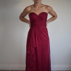 Burgundy prom dress